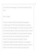 CMCA M100 Certified Manager of Community Associations &lpar;CMCA&rpar; Exam QUESTIONS AND CORRECT ANSWERS LATEST THIS YEAR-JUST RELEASED&period;pdf