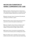 NUR 2092 2026 FOUNDATIONS OF NURSING COMPREHENSIVE STUDY GUIDE