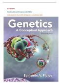 Test Bank for Genetics a Conceptual Approach 7th Edition by Benjamin A&period; Pierce 2025 All Chapters Covered&vert;&vert; Updated Edition&vert;&vert; 100&percnt; Verified Answers