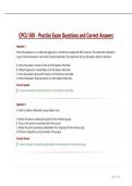 CPCU 500 - Practice Exam Questions and Correct Answers&period;
