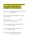 CM 2113 FINAL EXAM EXAMINATION TEST 2026 COMPLETE QUESTIONS AND ACCURATE SOLUTIONS GRADED A&plus;