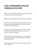 CMAC COMPREHENSIVE EXAM 2026 PREMIUM SOLUTION GUIDE