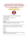 ABYC ELECTRICAL STUDY GUIDE 2026 &vert; MARINE TECHNICIAN CERTIFICATION PREP QUESTIONS AND 100&percnt; VERIFIED ANSWERS WITH  RATIONALES GRADED A&plus;