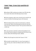 CMAC FINAL EXAM 2026 MASTER KEY REVIEW
