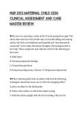 NUR 2513 MATERNAL CHILD 2026 CLINICAL ASSESSMENT AND CARE MASTER REVIEW
