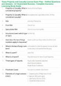 Texas Property and Casualty License Exam Prep - Verified Questions and Answers - A&plus; Guaranteed Success - Complete Insurance Licensing Study Guide