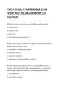 CMCA EXAM 2 COMPREHENSIVE EXAM SCRIPT 2026 SOLVED QUESTIONS FULL SOLUTION