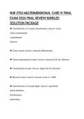 NUR 2755 MULTIDIMENSIONAL CARE IV FINAL EXAM 2026 FINAL REVIEW BUNDLED SOLUTION PACKAGE