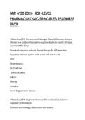 NUR 6130 2026 HIGH-LEVEL PHARMACOLOGIC PRINCIPLES READINESS PACK