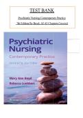 TEST BANK Psychiatric Nursing Contemporary Practice7th Edition By Boyd Chapters 1-43