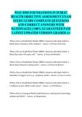 WGU D583 FOUNDATIONS IN PUBLIC HEALTH OBJECTIVE ASSESSMENT EXAM STUDY GUIDE COMPLETE QUESTIONS AND CORRECT ANSWERS WITH RATIONALES &vert;&vert; 100&percnt; GUARANTEED PASS LATEST UPDATED VERSION GRADED A&plus;