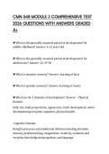 CMN 548 MODULE 3 COMPREHENSIVE TEST 2026 QUESTIONS WITH ANSWERS GRADED A&plus;