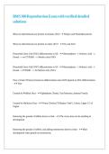 BMS 300 Reproduction Exam with verified detailed solutions