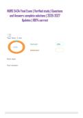 NURS 5434 Final Exam &vert; Verified study &vert; Questions and Answers complete solutions &vert; 2026-2027 Updates &vert; 100&percnt; correct