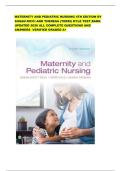 MATERNITY AND PEDIATRIC NURSING 4TH EDITION BY SUSAN RICCI AND THERESA &lpar;TERRI&rpar; KYLE TEST BANK UPDATED 2026 ALL COMPLETE QUESTIONS AND ANSWERS  VERIFIED GRADED A&plus; 
