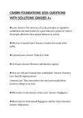 CMSRN FOUNDATIONS 2026 QUESTIONS WITH SOLUTIONS GRADED A&plus;