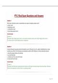 PTI 2 Final Exam Questions and Answers&period;