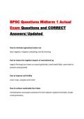 BPSC Midterm 1 Actual Exam Questions and CORRECT Answers&vert; Updated