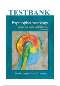 Psychopharmacology Drugs the Brain and Behavior 3rd Edition Meyer Nursing Test Bank&period;pdf QUETIONS AND ANSWERS