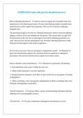 ANHB1101 Exam with precise detailed answers