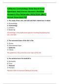 California Cosmetology State Board Exam  Questions And Correct Answers &lpar;Verified  Answers&rpar; Plus Rationales 2025&sol;2026 Q&A &vert;  Instant Download Pdf 