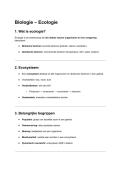 Biologie &lpar;samenvatting ecologie&rpar; HAVO&sol;VWO 2