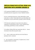 CMY3702 EXAM PACK ACTUAL EXAM 2026 QUESTIONS WITH ANSWERS GRADED A&plus;