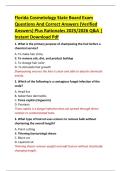 Florida Cosmetology State Board Exam  Questions And Correct Answers &lpar;Verified  Answers&rpar; Plus Rationales 2025&sol;2026 Q&A &vert;  Instant Download Pdf 