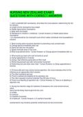 NURSING NEW ZEALAND EXAM 5 QUESTIONS WITH CORRECT ANSWERS