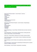 NZ NURSING STATE EXAM QUESTIONS WITH VERIFIED ANSWERS