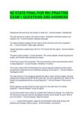 NZ STATE FINAL FOR RN PRACTISE EXAM 1 QUESTIONS AND ANSWERS