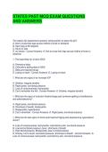 STATES PAST MCQ EXAM QUESTIONS AND ANSWERS