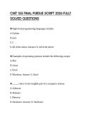 CNIT 155 FINAL PURDUE SCRIPT 2026 FULLY SOLVED QUESTIONS
