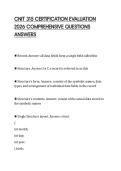 CNIT 315 CERTIFICATION EVALUATION 2026 COMPREHENSIVE QUESTIONS ANSWERS