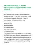NR 546 Midterm PRACTICE EXAM Psychopharmacology exam with correct answers 