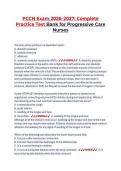 PCCN Exam 2026&ndash;2027&colon; Complete Practice Test Bank for Progressive Care Nurses