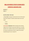 BIBL 410 WEEKLY STUDY 8 quiz EXAM must know questions with CORRECT ANSWERS 2026 LATEST TEST