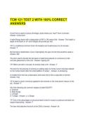 TCM 121 TEST 2 WITH 100&percnt; CORRECT ANSWERS