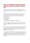 RADR 1311 MIDTERM EXAM QUESTIONS AND  ANSWERS VERIFIED 100&percnt; CORRECT&period; UPDATED  2027 