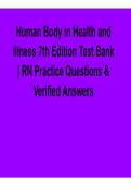 Human Body in Health and Illness 7th Edition Test Bank RN Practice Questions and Verified Answers Complete Study Guide 2025&sol; 2026