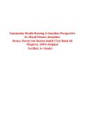 Test Bank Community Health Nursing A Canadian Perspective 6th Edition by Aliyah Dosani&comma; Josephine Etowa & Cheryl van Daalen-Smith &ndash; All Chapters Exam Questions & Answers 2026 A&plus;