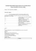 Psychiatric Mental Health Nursing Concepts of Care in Evidence-Based Practice 10th Edition Townsend Test Bank