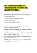 CPH EXAM PACKAGE DEAL 2026 COMPREHENSIVE QUESTIONS WITH SOLUTIONS GRADED A&plus;