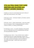 CTVA 300 FINAL EXAMS STUDY GUIDE QUESTIONS AND SOLUTIONS 2026 CORRECT ANSWERS GRADED A&plus;