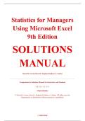 Solutions Manual &ndash; Statistics for Managers Using Microsoft Excel&comma; 9th Edition &ndash; David M&period; Levine&comma; David F&period; Stephan&comma; & Kathryn A&period; Szabat &ndash; ISBN 9780135969854 &lpar;Full Chapters 1&ndash;20 Covered&rpar;