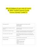 NR 416 Midterm Exam with all Correct & 100&percnt; Verified Answers &vert;Latest Version &vert;Already Graded A&plus;