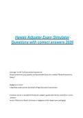 awaii Adjuster Exam Simulator Questions with correct answers 2026