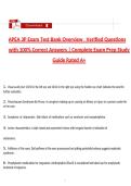 APEA 3P Exam Test Bank &ndash; Complete Questions with Verified Answers &lpar;Latest Update&rpar;