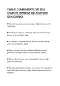 CWEA E1 COMPREHENSIVE TEST 2026 COMPLETE QUESTIONS AND SOLUTIONS 100&percnt; CORRECT