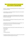 WCU - MH Final Review With 154 Questions and answers RATED A&plus; 2025&sol;2026 NEW&excl;&excl;